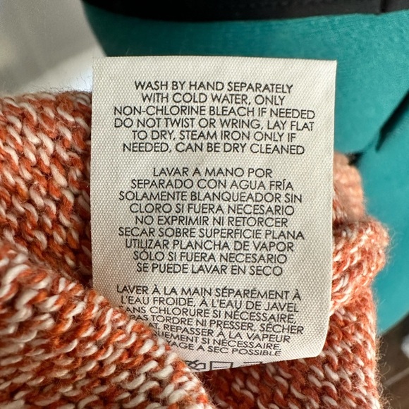 CAbi Foldover Orange Pullover Sweater drop sleeve - Picture 14 of 14